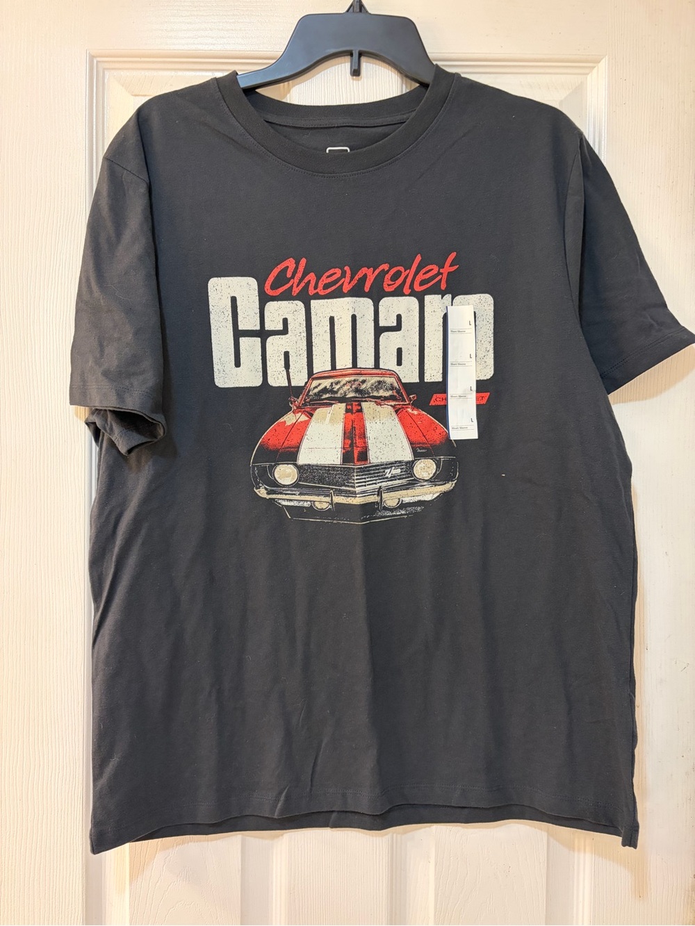 Goodfellow & Co GM Licensed Black Chevrolet Camaro Graphic Tee with Red Accent